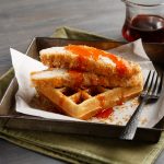 Idahoan Chicken and Waffles with Maple-Sriracha Syrup